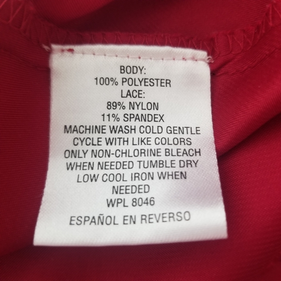 Thalia Sodi Red Lace Chemise - Picture 4 of 4